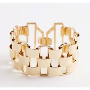 ASOS DESIGN Watch-Strap Style Bracelet – Gold Tone – New in Bag